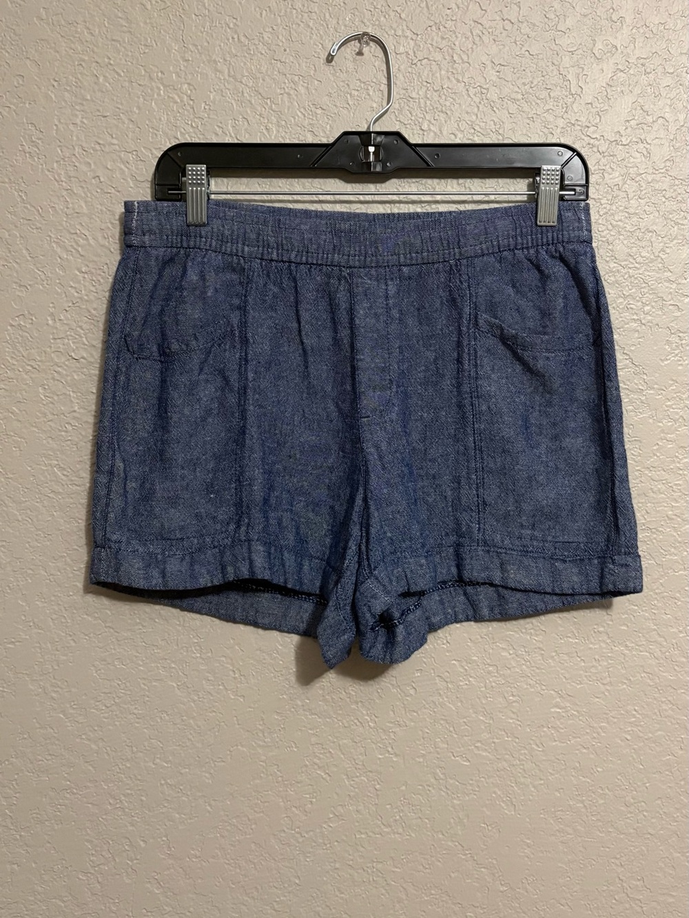 Old Navy Chambray High-Waist Casual Shorts - Blue